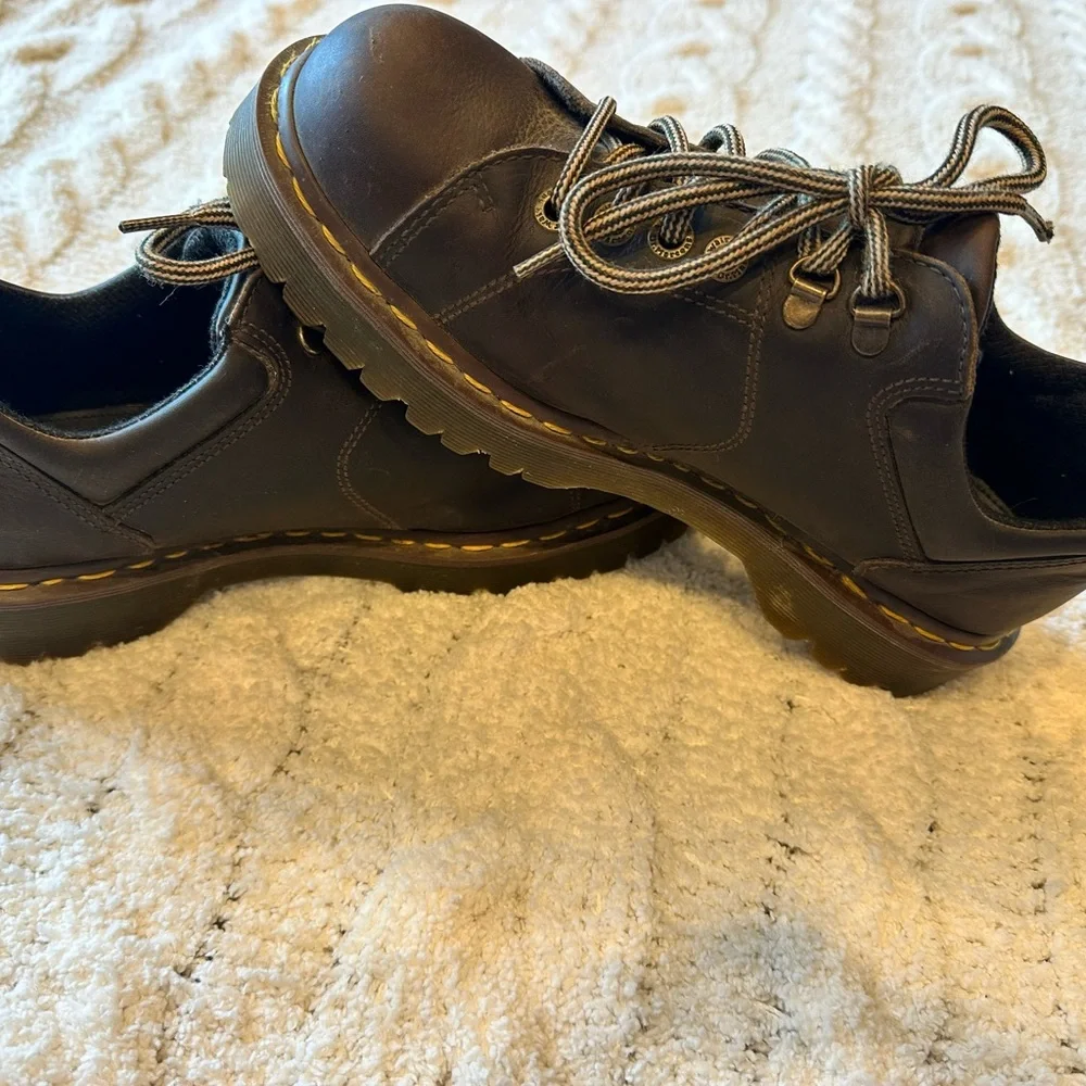Men's Brown Leather Lace-Up Casual Shoes